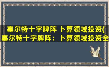 塞尔特十字牌阵 卜算领域投资(塞尔特十字牌阵：卜算领域投资全攻略)